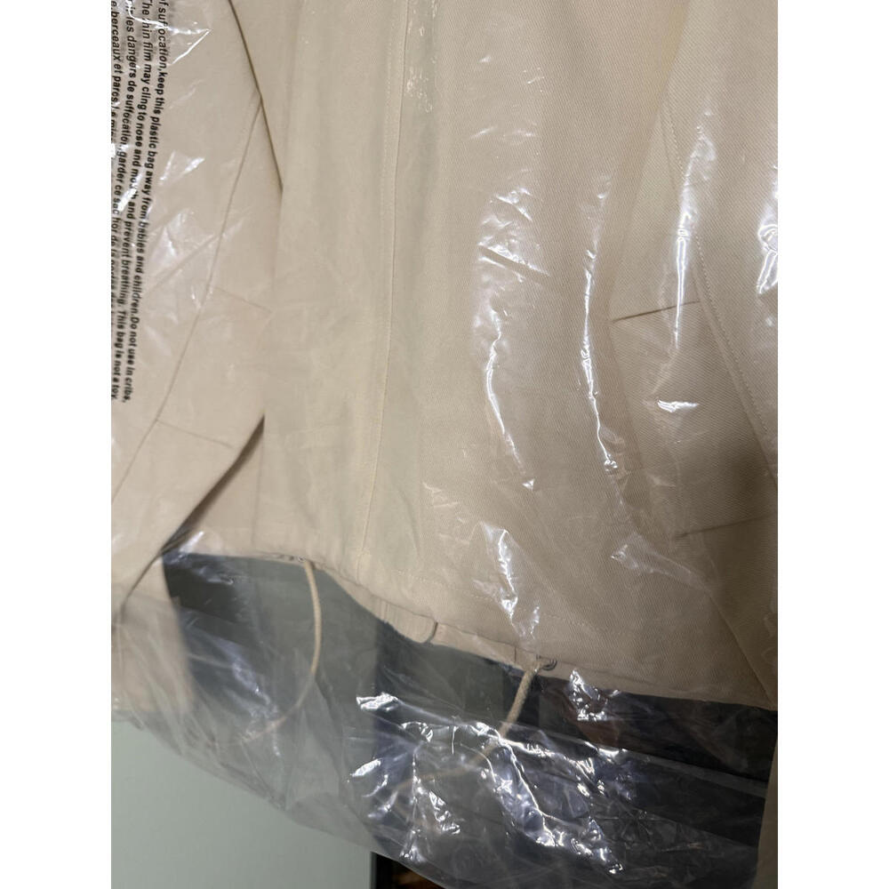 NWT! rag & bone Trail Cropped Jacket Cream Size XL - Picture 8 of 8